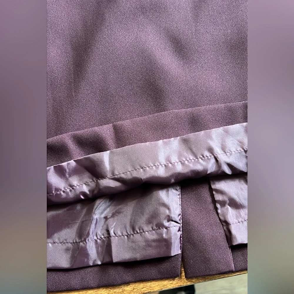 JACQUELINE FERRAR Vintage Dark Purple Midi Skirt Size 4